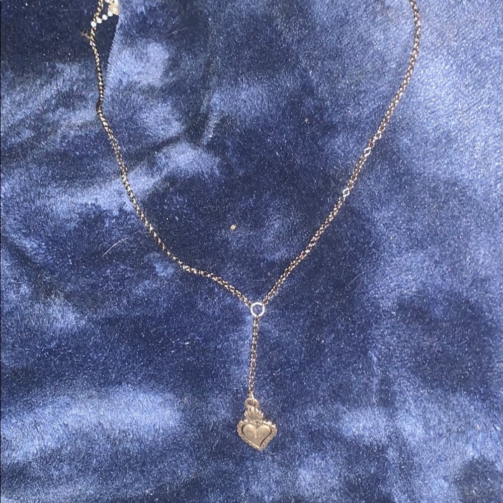 FREE***. DROP HEART Silver Heart necklace